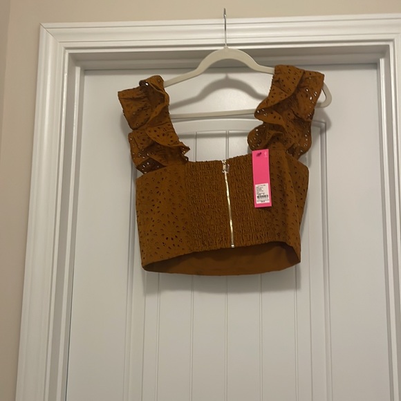 NWT Lolina Midi Set Toffee Sunburst Eyelet Size 8 - Picture 10 of 11